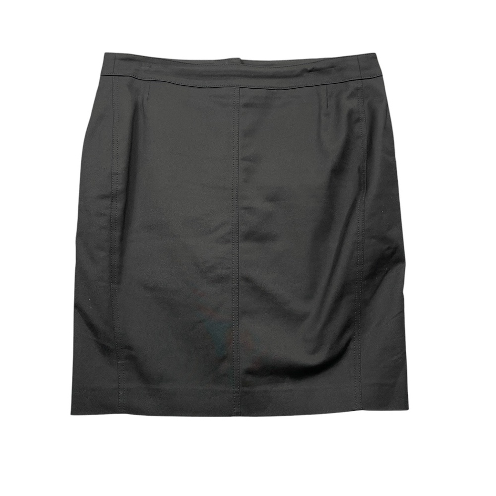 Akris Punto 10 Black Skirt Lined Cotton Blend Zipper Back‎